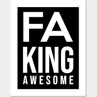 Fa King Awesome Father's Day Gift For Men Posters and Art